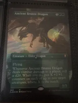 Ancient Bronze Dragon (Borderless) Battle for Baldur's Gate Foil - Image 1