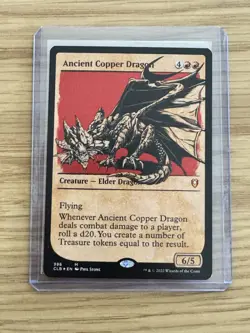 Ancient Copper Dragon (Showcase) Foil - Battle for Baldur's Gate (CLB) - Image 1
