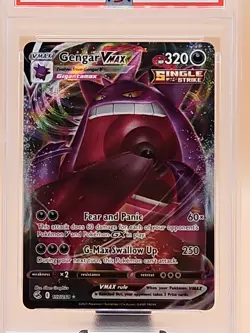 2021 Pokemon Gengar VMAX #157 FA Fusion Strike GEM MINT PSA 10 - Image 2