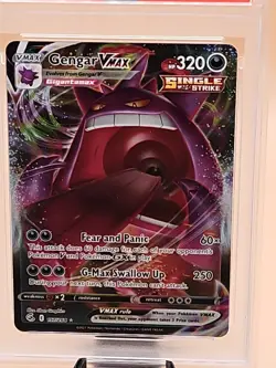 2021 Pokemon Gengar VMAX #157 FA Fusion Strike GEM MINT PSA 10 - Image 3