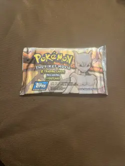POKEMON TOPPS 1ST MOVIE 1ST EDITION 5 COUNT LOT BOOSTER PACKS BLUE LABEL - Image 4