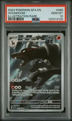 Pokemon Houndoom Illustration Shrouded Fable 066/064 PSA 10 Gem Mint - Image 1