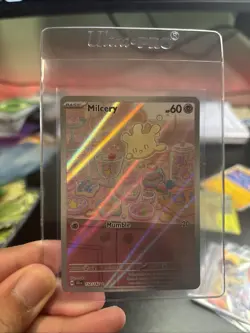 Pokemon TCG Milcery 152/142 Stellar Crown Illustration Rare Foil Near Mint - Image 1