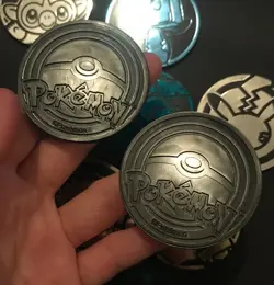 8 X Pokemon Large Coins Coin Tokens Shiny Pikachu Eevee Charizard Grookey Eiscue - Image 5