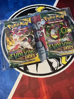 2 Evolving Skies Booster Packs - Pokemon TCG - Sword & Shield -Factory Sealed - Image 1