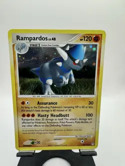 Pokemon TCG Rampardos Mysterious Treasures 33/123 Cosmos Holo Rare - Image 1