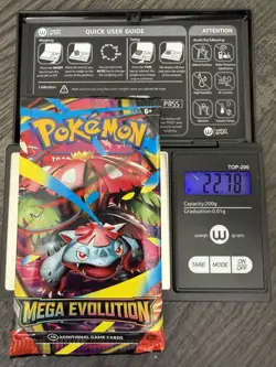 Heavy 22.78! Pokemon TCG Mega Evolutions Base Pack Sealed! SIRU Demi-God Pack!U - Image 1
