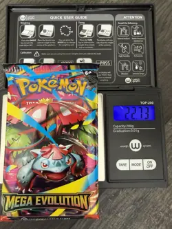 Heavy 22.73! Pokemon TCG Mega Evolutions Base Pack Sealed! SIRU Demi-God PackU! - Image 1