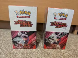 Pokemon TCG 2x Destined Rivals Half Booster Box 36 Packs New Factory Sealed - Image 1