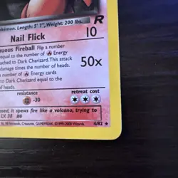 Pokemon TCG Dark Charizard Team Rocket 4/82 Holo Holo Rare Unlimited LP - Image 4