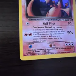 Pokemon TCG Dark Charizard Team Rocket 4/82 Holo Holo Rare Unlimited LP - Image 5