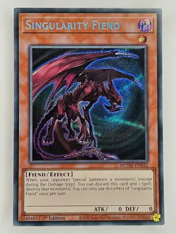 Yu Gi Oh - MZTM-EN042 Singularity Fiend - Secret Rare - Image 1