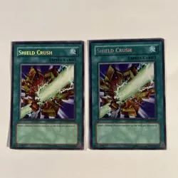2X Shield Crush LP Secret Rare PP01-EN007 Unlimited Yu-Gi-Oh! TCG - Image 1