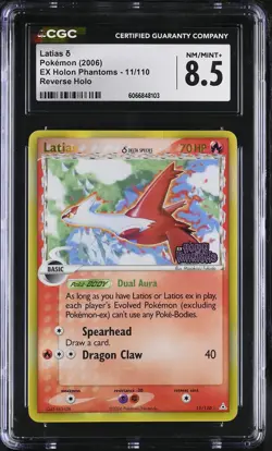 CGC 8.5 Latias 2006 EX Holon Phantoms 11/110 Reverse Holo Stamped Pokemon Card - Image 1