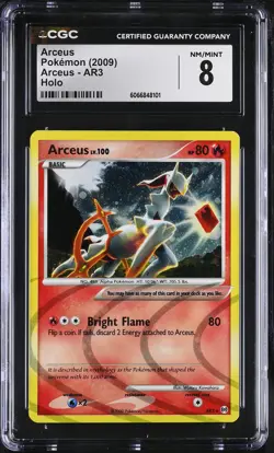 CGC 8 Arceus 2009 Arceus AR3 Holo Pokemon Card - Image 1