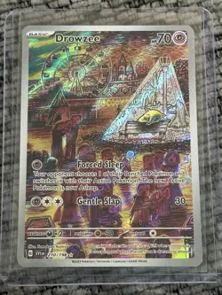 Pokemon Scarlet & Violet 2023 Drowzee 210/198 Illustration Rare IR Card - Image 1
