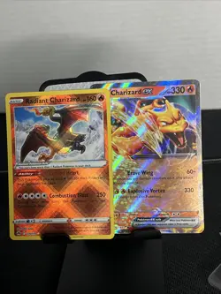 Pokemon TCG Radiant Charizard And Charizard EX2 Card Bundle Near Mint - Image 1