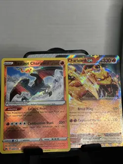 Pokemon TCG Radiant Charizard And Charizard EX2 Card Bundle Near Mint - Image 2
