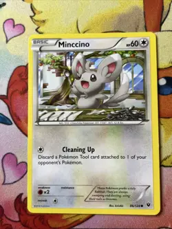 Minccino 86/124 - LP XY Fates Collide - Pokemon 2016 Common TCG Card (A) - Image 1