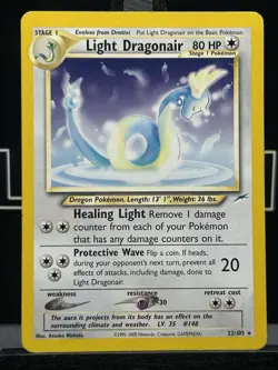 Light Dragonair 22/105 Neo Destiny Rare Pokemon Card - Regular LP - Image 3
