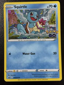 SWSH233 Squirtle - Black Star Promo Card - Holo Pokemon Trading Card Game LP - Image 1