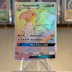 Dragonite GX Rainbow Full Art Unified Minds 248/236 Pokemon Card NM/M - Image 1