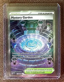 Pokemon TCG Mystery Garden Trainer Card Holo Rare NM 172/132 Mega Evolution - Image 1