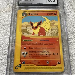 Flareon 8/144 CGC 9 Skyridge Non Holo Rare Pokemon Card - Image 3