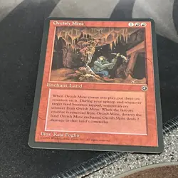 MTG Magic Single Card 1995 Perish Mine 1 + 2 (fire) Enchant Land - Image 1
