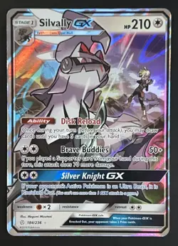 Pokemon TCG Silvally GX Holo Ultra Rare Card Sun Moon Cosmic Eclipse 184/236 - Image 1