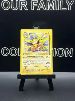 Jolteon 20/64 Jungle First 1st Edition Regular Rare Pokemon Card LP - Image 1