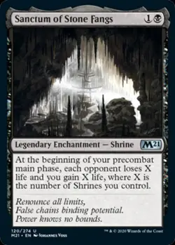 Sanctum of Stone Fangs - Light Play MTG Magic 2021 Core Set - Image 1