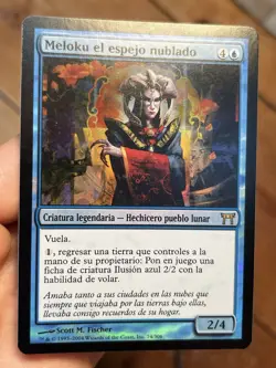 Meloku the Clouded Mirror FOIL Spanish Mtg MISPRINT • Mostly Clean NM- • (1878) - Image 1