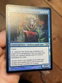 Meloku the Clouded Mirror FOIL Spanish Mtg MISPRINT • Mostly Clean NM- • (1878) - Image 5