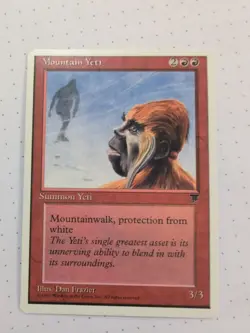 MTG Mountain Yeti Ice Age 1995 Dan Frazier Vintage E Magic the Gathering - Image 1