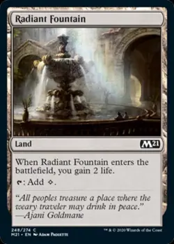 Radiant Fountain - Light Play MTG Magic 2021 Core Set - Image 1