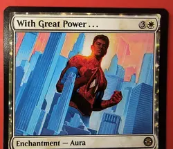 MAGIC,MTG: SPIDER-MAN, WITH GREAT POWER... 0024, REGULAR, RARE , NM, SPM - Image 2