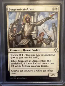 Sergeant-at-Arms Dominaria Regular Magic The Gathering MTG Mint - Image 1