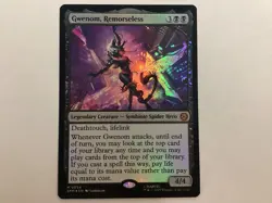 MTG Marvel’s Spider-Man GWENOM, REMORSELESS Foil NM (0037BIN) Graded Power - Image 1