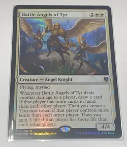 Battle Angels of Tyr FOIL 009/361 CLB NM Mtg Magic The Gathering - Image 1