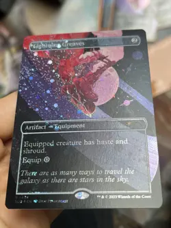 Lightning Greaves • Galaxy Foil NM / Unplayed Secret Lair 1493 • Mtg (1879) - Image 2