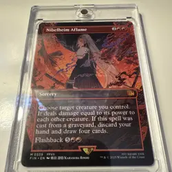Nibelheim Aflame (Borderless) [FINAL FANTASY] Magic MTG - Image 2