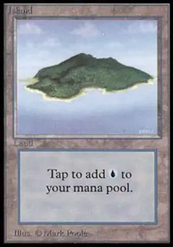 MTG English Island B NM Normal Beta - Image 1