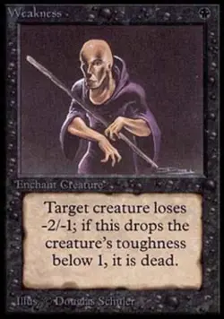 MTG English Weakness NM Normal Alpha - Image 1