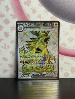 Pokemon TCG Tyranitar ex 211/197 SV03: Obsidian Flames Full Art Nintendo 2023 NM - Image 1