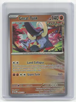 2025 Pokemon TCG Great Tusk Prismatic Evolutions #055/131 MasterBall Holo - Image 1
