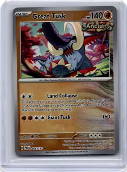2025 Pokemon TCG Great Tusk Prismatic Evolutions #055/131 Masterball - Image 1