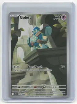 2025 Pokemon Golett Black Bolt #122/86 Near Mint - Image 1