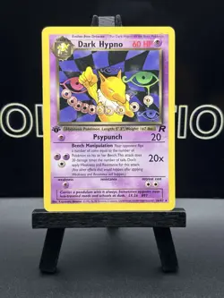 Dark Hypno #26/82 Team Rocket 1st Edition Pokemon TCG Regular WOTC LP - Image 2