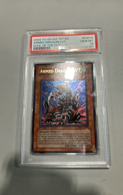 YUGIOH PSA 10 Armed Dragon LV7 SOD-EN015 Ultra Rare 1st Edition *4781 - Image 1